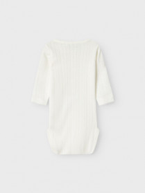 NAME IT Langærmet Body Happy Cloud Dancer