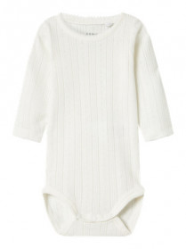 NAME IT Langærmet Body Happy Cloud Dancer