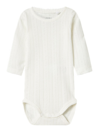NAME IT Langærmet Body Happy Cloud Dancer