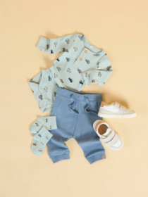 NAME IT Modal Bukser Howel Blue Mirage