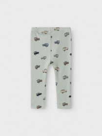 NAME IT Rib Leggings Hukab Aqua Gray
