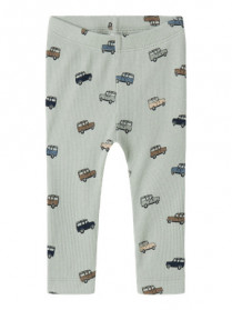 NAME IT Rib Leggings Hukab Aqua Gray