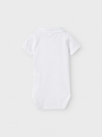 NAME IT Polo Kortærmet Body Hofman Bright White