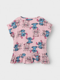 NAME IT Stitch Rib T-shirt Asbina Cameo Pink