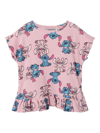 Name It Stitch Rib T-shirt Asbina - Cameo Pink