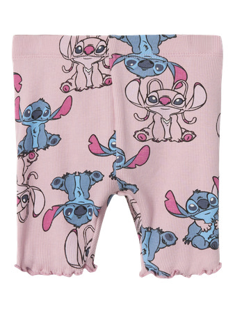NAME IT Stitch Rib Shorts Asbina Cameo Pink