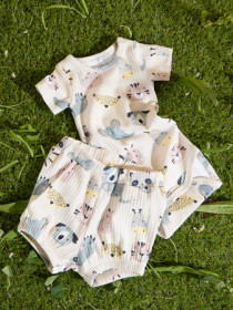 NAME IT Kortærmet Body Osummer Peyote Melange