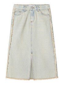 NAME IT Denim Nederdele Lang Gami Vintage Light Blue Denim