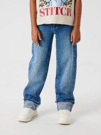 NAME IT Straight Folde Jeans Rose Medium Blue Denim