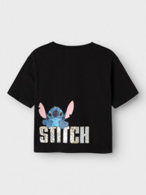 NAME IT T-shirt Aceri Stitch Black