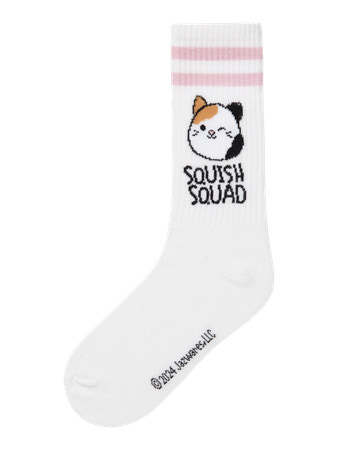 Name It Momsa Squish Tennis Strømper - Bright White/Cameo Pink