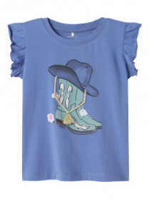 NAME IT T-shirt Hadia Bleached Denim