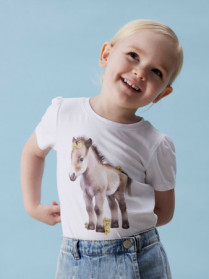 NAME IT T-shirt Hani Bright White