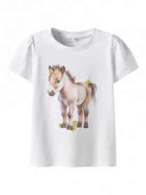 NAME IT T-shirt Hani Bright White