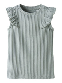 NAME IT Top Jessia Aqua Gray