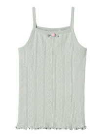 NAME IT Strop top Jsilke Aqua Gray