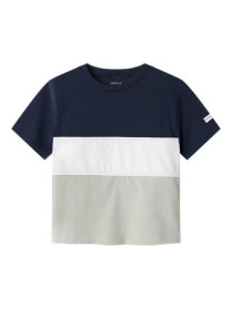 NAME IT T-shirt Hanni Aqua Gray