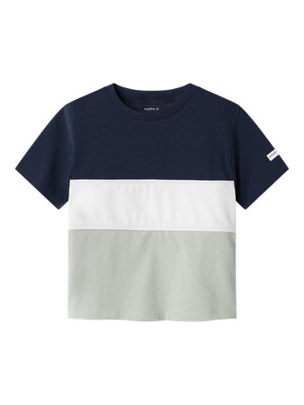 NAME IT T-shirt Hanni Aqua Gray