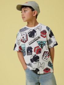 NAME IT T-shirt Minecraft Map Bright White