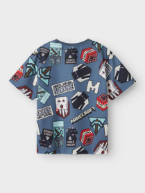 NAME IT T-shirt Minecraft Map Blue Mirage