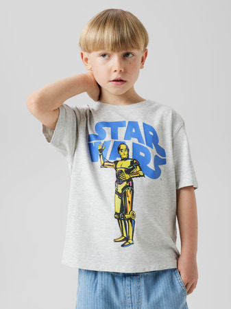 NAME IT T-shirt Star Wars Malec Light Grey Melange