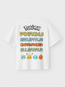 NAME IT Pokemon T-shirt Mat Bright White