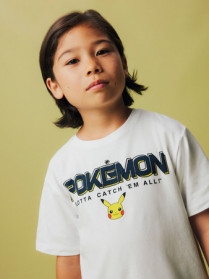 NAME IT Pokemon T-shirt Mat Bright White