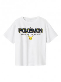 NAME IT Pokemon T-shirt Mat Bright White