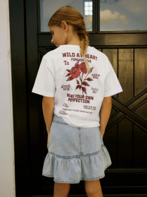 NAME IT T-shirt Hominu Bright White Wild Heart