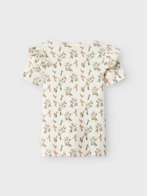 LIL ATELIER Rib T-shirt Lavo Coconut Milk Humming Bird