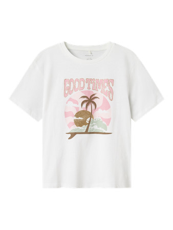 NAME IT T-shirt Jekan Bright White billede