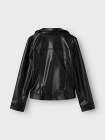 NAME IT Pu Læder Jakke Madina Black
