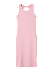 NAME IT Maxi Rib Kjole Jalgos Cameo Pink