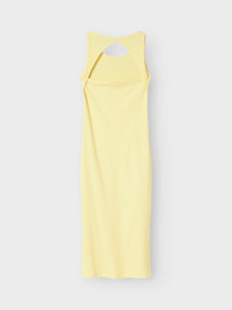 NAME IT Maxi Rib Kjole Jalgos Lemon Meringue