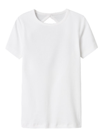 Name It NkfJalgos Rib T-shirt - Bright White