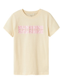 NAME IT T-shirt Jemil Bleached Sand