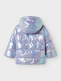 NAME IT Shiny Puffer Jakke Molina Pastel Lilac