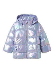NAME IT Shiny Puffer Jakke Molina Pastel Lilac