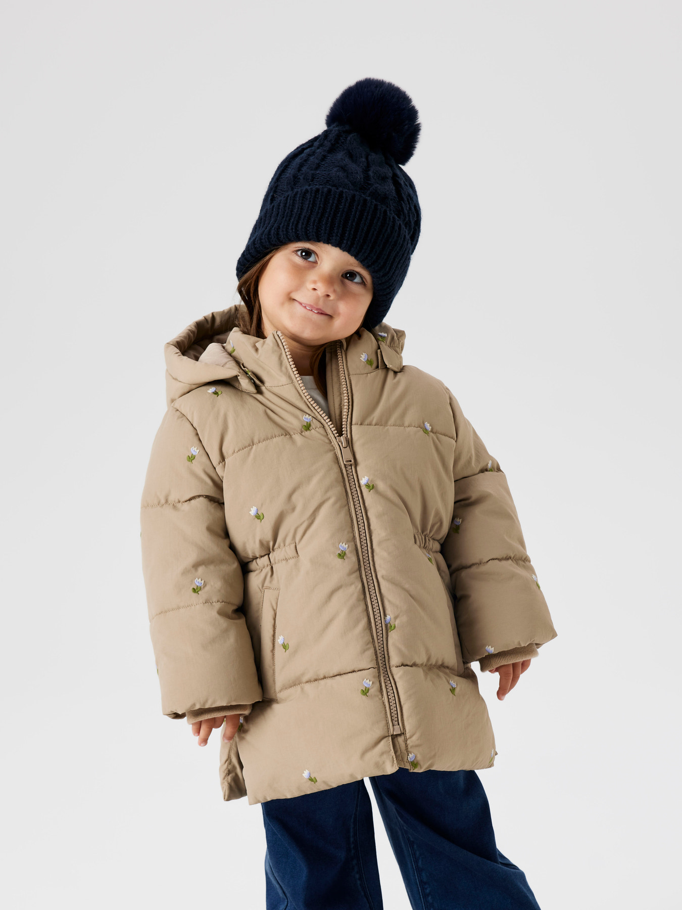 NAME IT Puffer Jakke Molly Puffer Silver Mink