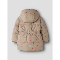 NAME IT Puffer Jakke Molly Silver Mink Apples
