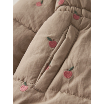 NAME IT Puffer Jakke Molly Silver Mink Apples