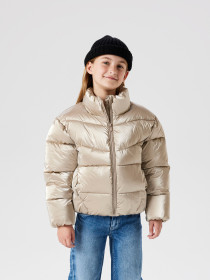 NAME IT Puffer Jakke Manon Frosted Almond
