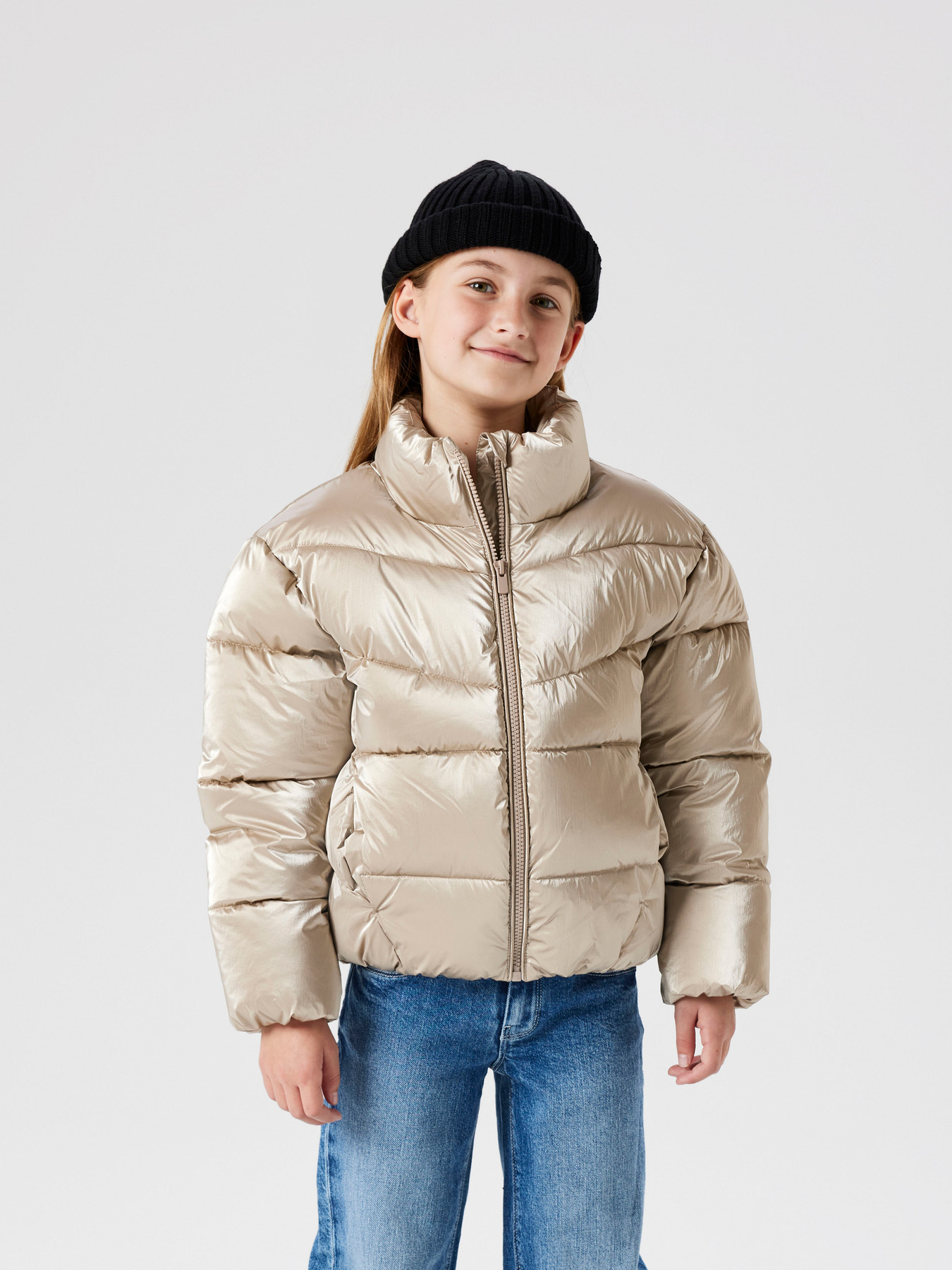 NAME IT Puffer Jakke Manon Frosted Almond