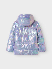 NAME IT Shiny Puffer Jakke Molina Pastel Lilac