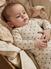 LIL ATELIER Rib Leggings Lago Kye Turtledove Ladybug