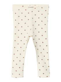 LIL ATELIER Rib Leggings Lago Kye Turtledove Ladybug