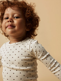 LIL ATELIER Rib Bluse Lago Kim Turtledove Ladybug