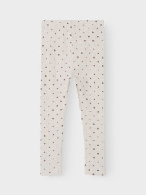 LIL ATELIER Rib Leggings Lago Kye Turtledove Ladybug