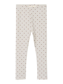 LIL ATELIER Rib Leggings Lago Kye Turtledove Ladybug