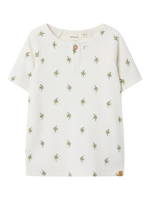 LIL ATELIER Rib T-shirt Lavo Coconut Milk Fish